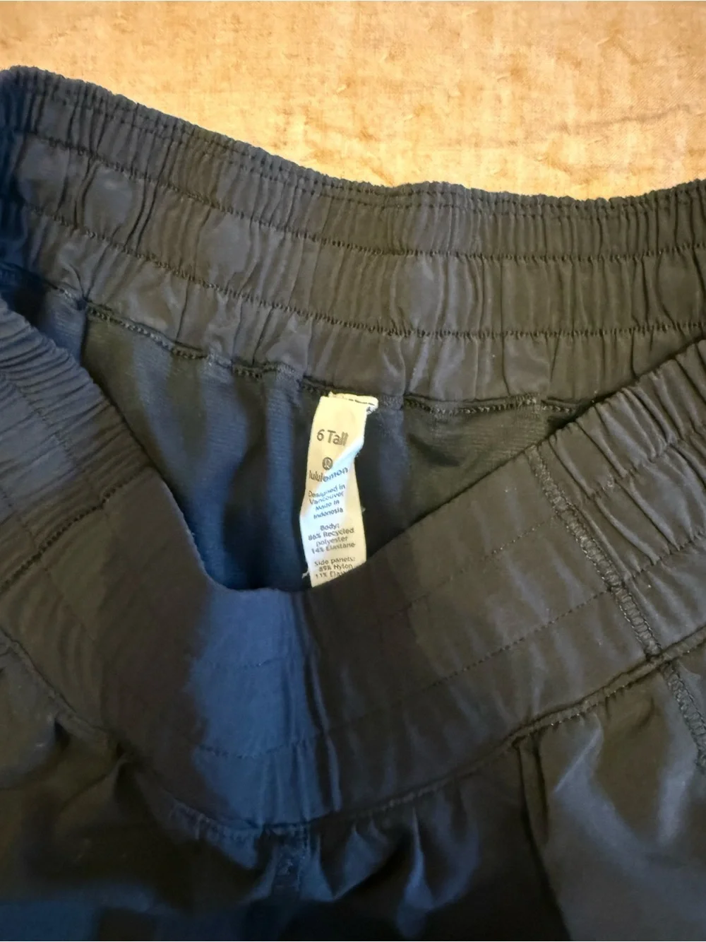 lululemon athletica Black Layered Running Shorts